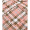 Azura Exchange Plaid Pattern Shirt with Rounded Hem – L