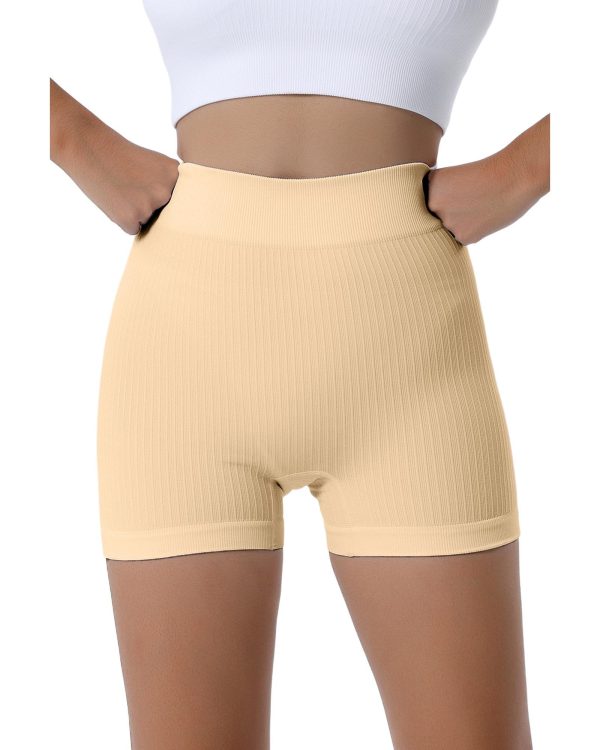 Azura Exchange Textured Butt Lifting High Waist Yoga Shorts – L