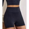 Azura Exchange Ribbed Knit Butt Lifter Yoga Shorts – L