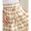 Azura Exchange Plaid Print Ruffle Tiered Mini Skirt – L