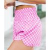 Azura Exchange High Waisted Plaid Athletic Shorts – L