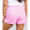 Azura Exchange High Waisted Plaid Athletic Shorts – L