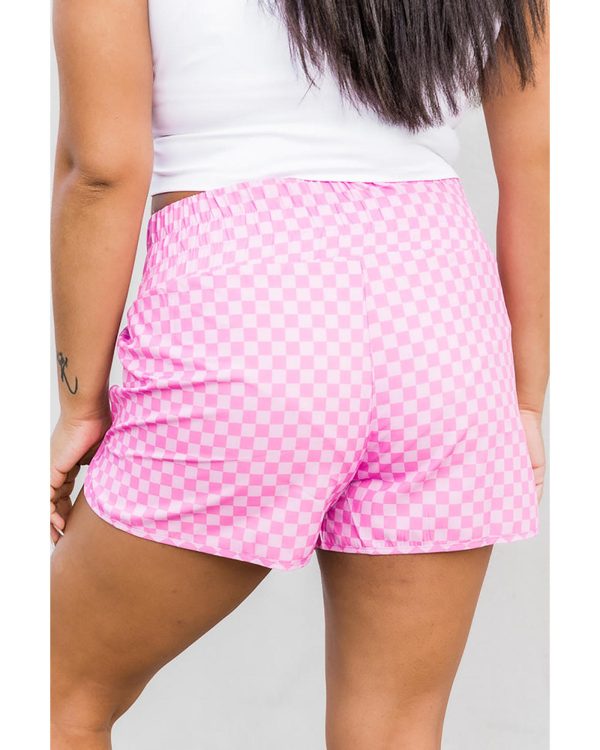 Azura Exchange High Waisted Plaid Athletic Shorts – L