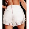 Azura Exchange Fringe Trim Fit Flare Shorts – 16 US