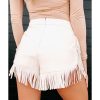 Azura Exchange Fringe Trim Fit Flare Shorts – 16 US