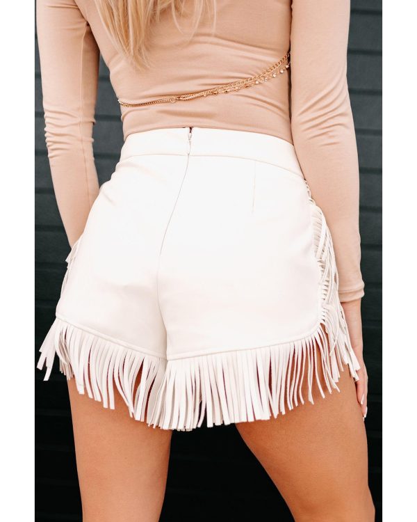 Azura Exchange Fringe Trim Fit Flare Shorts – 16 US