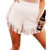 Azura Exchange Fringe Trim Fit Flare Shorts – 16 US