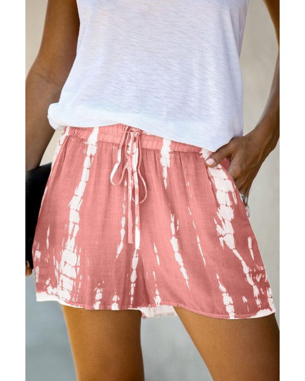 Azura Exchange Tie Dye Drawstring Shorts – L