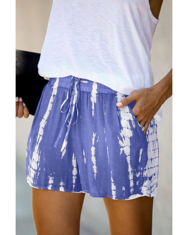 Azura Exchange Tie Dye Drawstring Shorts – L