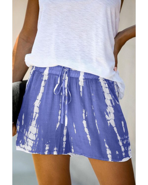 Azura Exchange Tie Dye Drawstring Shorts – L