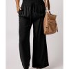 Azura Exchange Casual Wide Leg Pants with Drawstring Elastic Waist – M