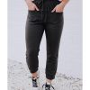 Azura Exchange Drawstring Waist Jogger Pants with Front Patch Pockets – L