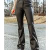 Azura Exchange Skinny Flared Leather Pants – L