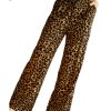 Azura Exchange Leopard Print Wide Leg Pants – L