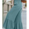 Azura Exchange High Waist Ruffled Wide-Leg Pants – M