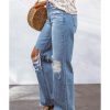 Azura Exchange Open Knee Wide Leg Jeans – 12 US