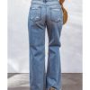 Azura Exchange Open Knee Wide Leg Jeans – 12 US