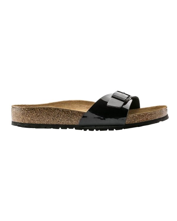 Narrow-Fit Cork Sandals with Buckle Strap – 37 EU