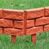 Lawn Divider with Brick Design 11 pcs