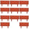 Lawn Divider with Brick Design 11 pcs