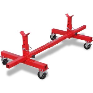 Mobile Axle Stand Red