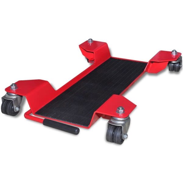 Motorcycle Dolly Centre Stand Red