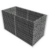 Gabion Raised Bed Steel 180x90x100 cm Silver