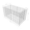 Gabion Raised Bed Steel 180x90x100 cm Silver