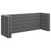 Gabion Wall for Garbage Bins Galvanised Steel 320x100x120 cm