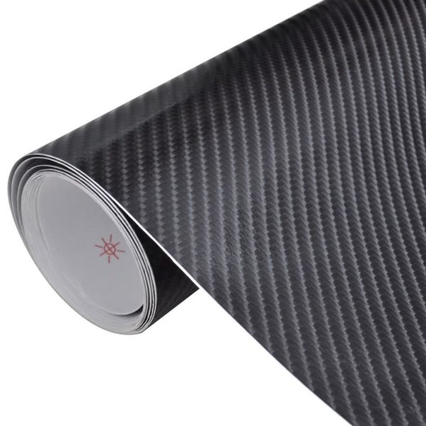 Carbon Fiber Vinyl Car Film 4D Black 152 x 200 cm