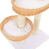 Cat Tree with Sisal Scratching Post Natural Willow Wood