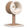 Cat Tree with Top Tunnel and Toy 56 cm Seagrass