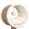 Cat Tree with Top Tunnel and Toy 56 cm Seagrass