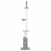 Floor to Ceiling Cat Tree Light Grey 250.5-276.5 cm