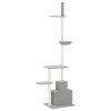 Floor to Ceiling Cat Tree Light Grey 250.5-276.5 cm