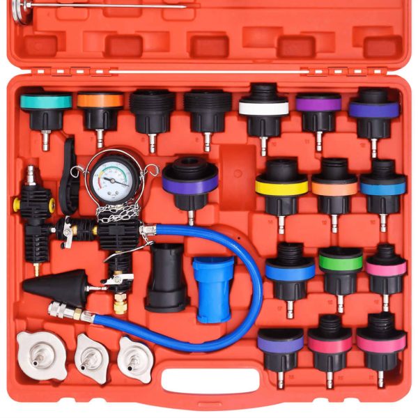 28 Piece Radiator Pressure Tester Kit”