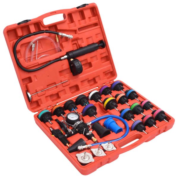 28 Piece Radiator Pressure Tester Kit”