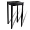 Bar Table MDF Black 55x55x107 cm