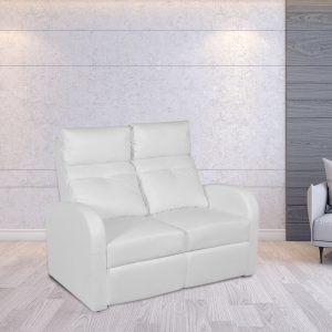 Dinnington Recliner 2-seat Artificial Leather White