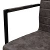 Cantilever Dining Chairs 2 pcs Brown Faux Leather