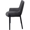 Dining Chairs 2 pcs Dark Grey Fabric