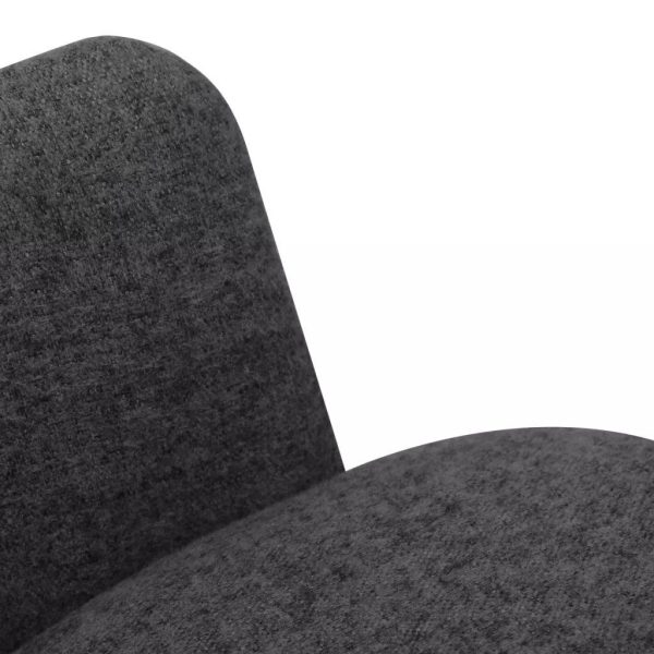 Dining Chairs 2 pcs Dark Grey Fabric