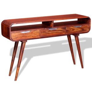 Console Table Solid Sheesham Wood 120x30x75 cm