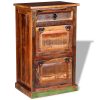 4-Layer Shoe Cabinet with Drawer Solid Reclaimed Wood