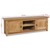 Scottsboro TV Cabinet Solid Teak 120x30x40 cm