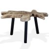 Coffee Table Genuine Teak 80x70x38 cm