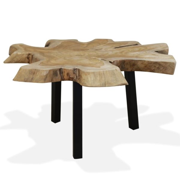 Coffee Table Genuine Teak 80x70x38 cm