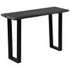 Console Table Solid Mindi Wood 110x35x75 cm Grey