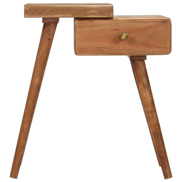 Mounds Bedside Table Solid Acacia Wood 45x32x55 cm