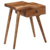 Mounds Bedside Table Solid Acacia Wood 45x32x55 cm